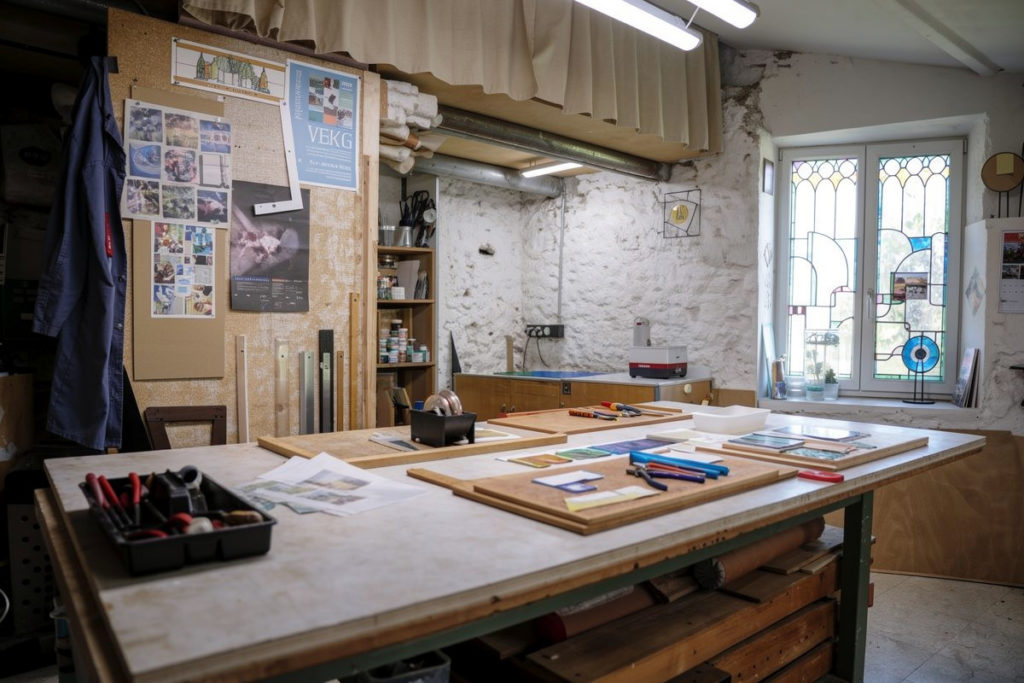 atelier de formation en vitrail